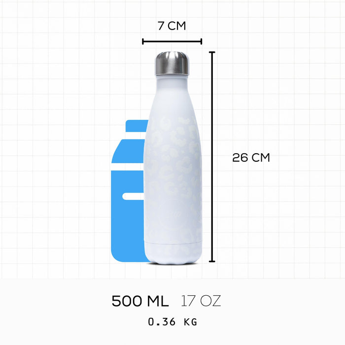 Insulated Water Bottle | 500ml | Snow Leopard
