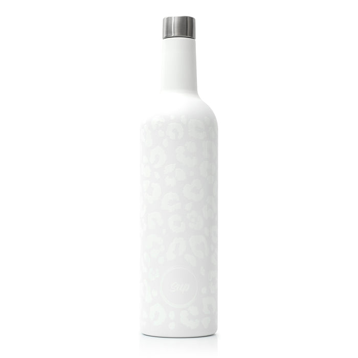 Insulated Wine Bottle Snow Leopard