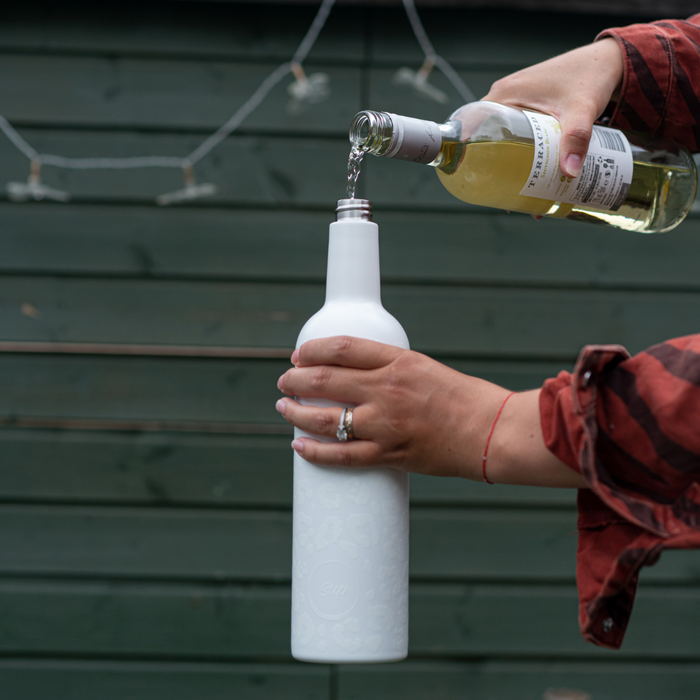 Insulated Wine Bottle Snow Leopard