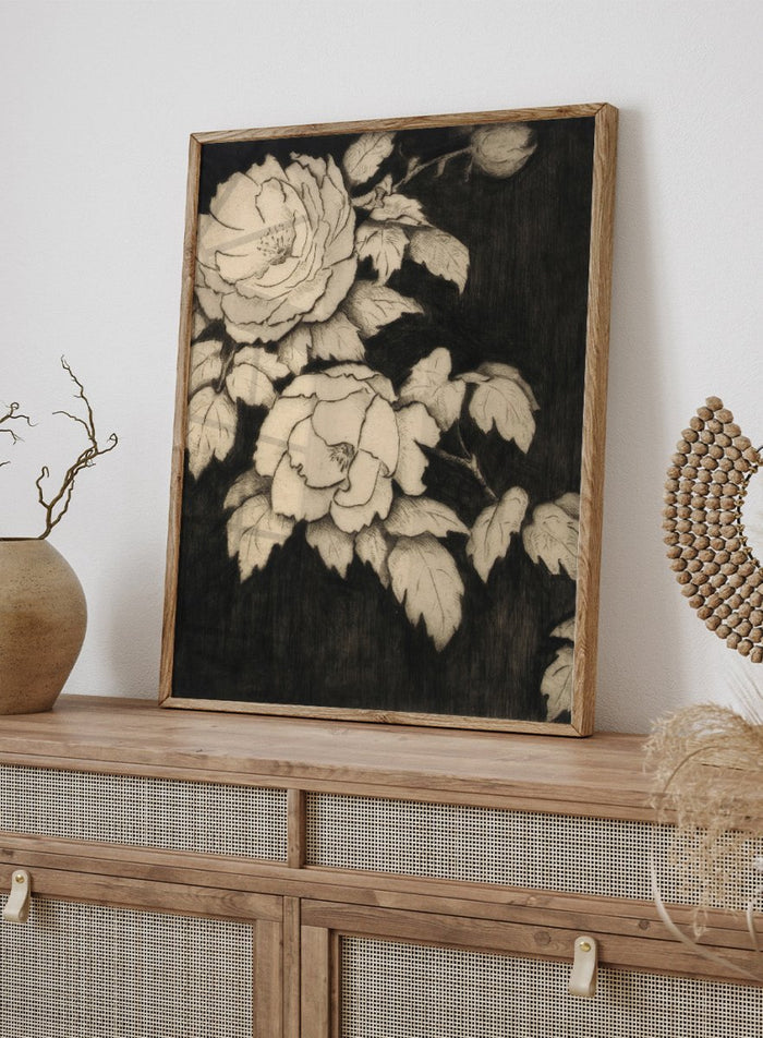 "Japanese Peonies" Art Print_Sugar & Canvas_Bertha E. Jaques