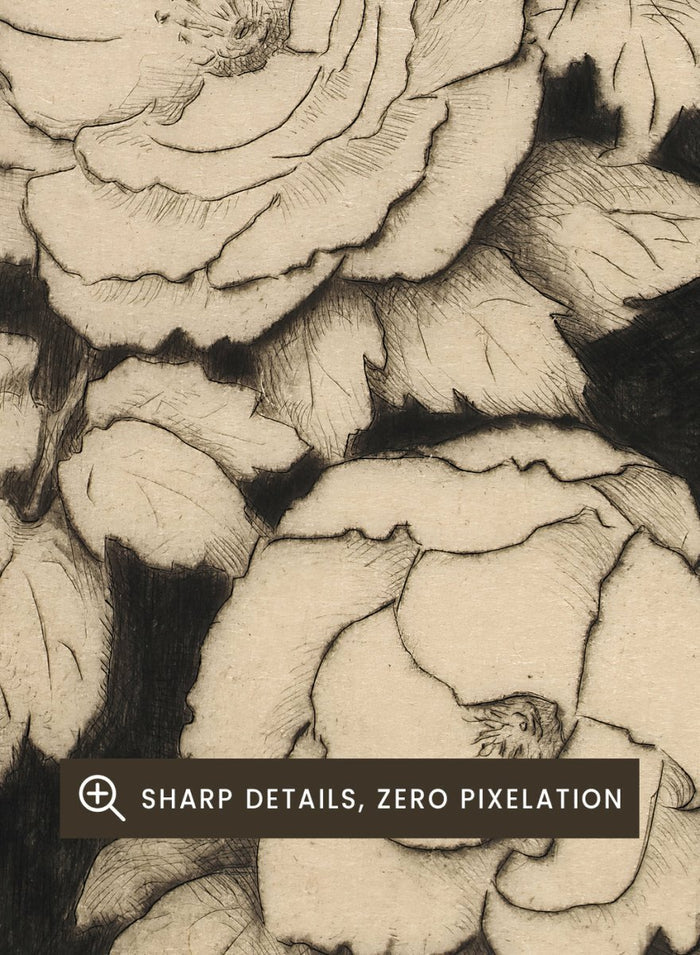 "Japanese Peonies" Art Print_Sugar & Canvas_Bertha E. Jaques