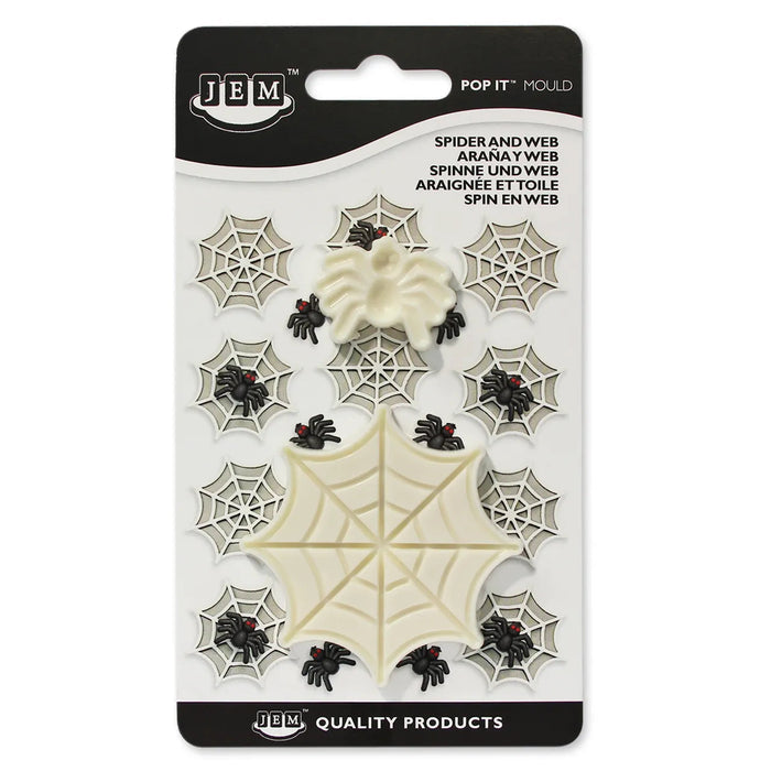 JEM Pop It Spider & Web Mould – Set of 2