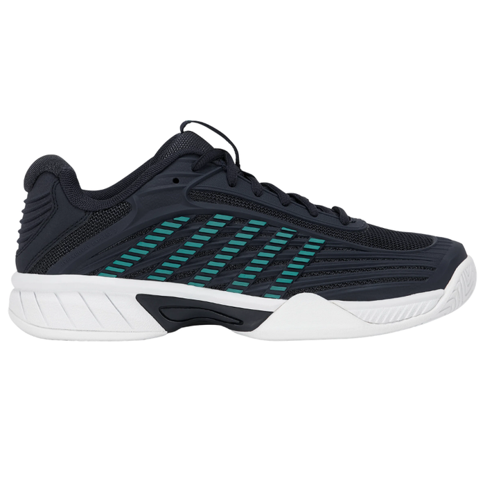 K Swiss 2026 HYPERCOURT EXPRESS 3 AC Junior Tennis Shoes - White/Dawn Blue/Silver