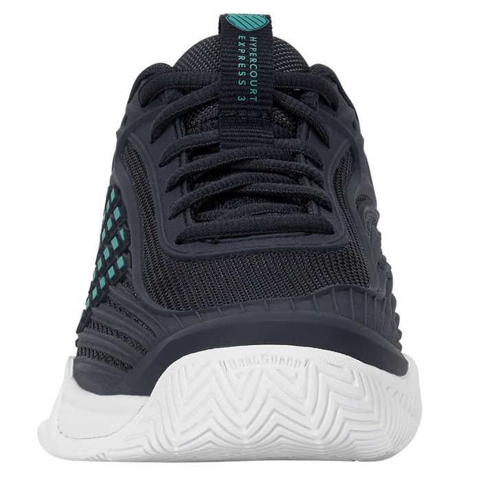 K Swiss 2026 HYPERCOURT EXPRESS 3 AC Junior Tennis Shoes - White/Dawn Blue/Silver