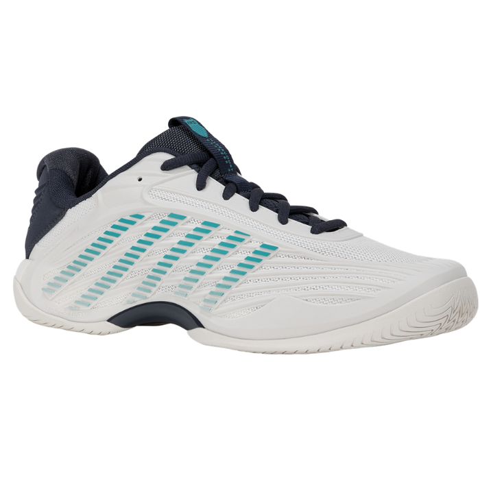 K Swiss 2026 HYPERCOURT EXPRESS 3 AC Mens Tennis Shoes - Blanc de Blanc/Carbon/Baltic