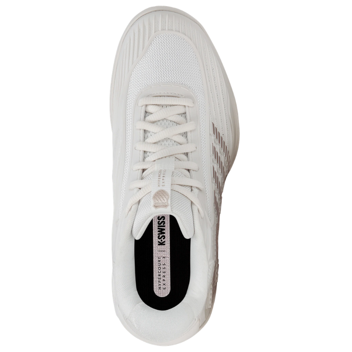 K Swiss 2026 HYPERCOURT EXPRESS 3 AC Womens Tennis Shoes - Blanc de Blanc/Rose Gold