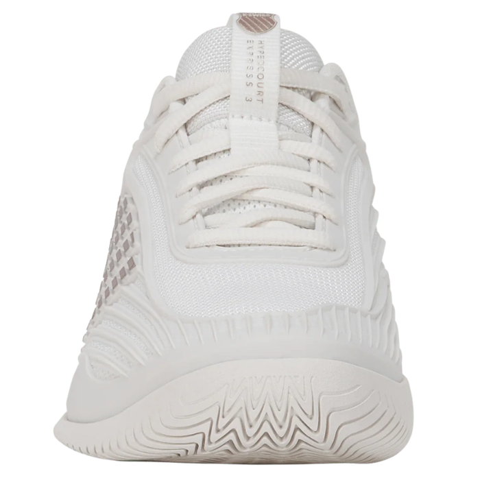 K Swiss 2026 HYPERCOURT EXPRESS 3 AC Womens Tennis Shoes - Blanc de Blanc/Rose Gold