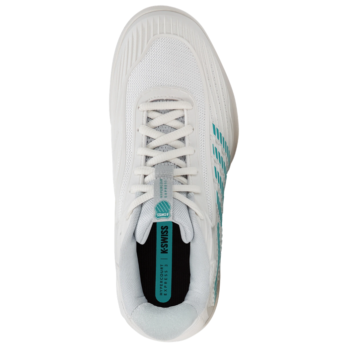 K Swiss 2026 HYPERCOURT EXPRESS 3 AC Womens Tennis Shoes - Blanc/Gray/Baltic