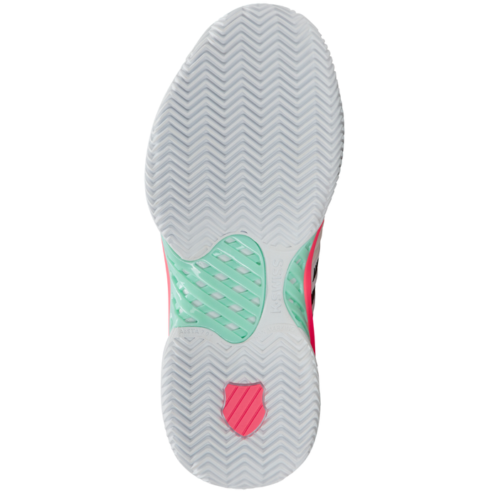 K Swiss Express Light 3 Herringbone Womens Tennis Shoes - White/Neon