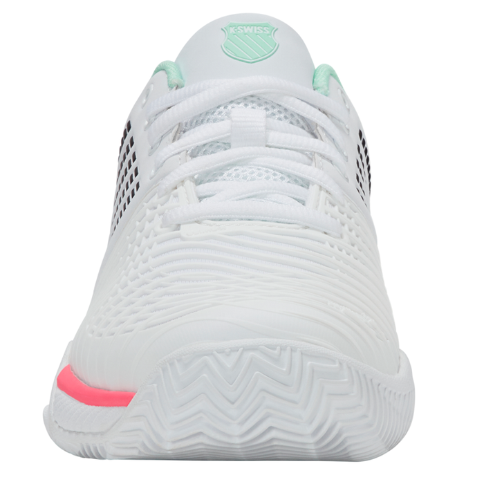 K Swiss Express Light 3 Herringbone Womens Tennis Shoes - White/Neon