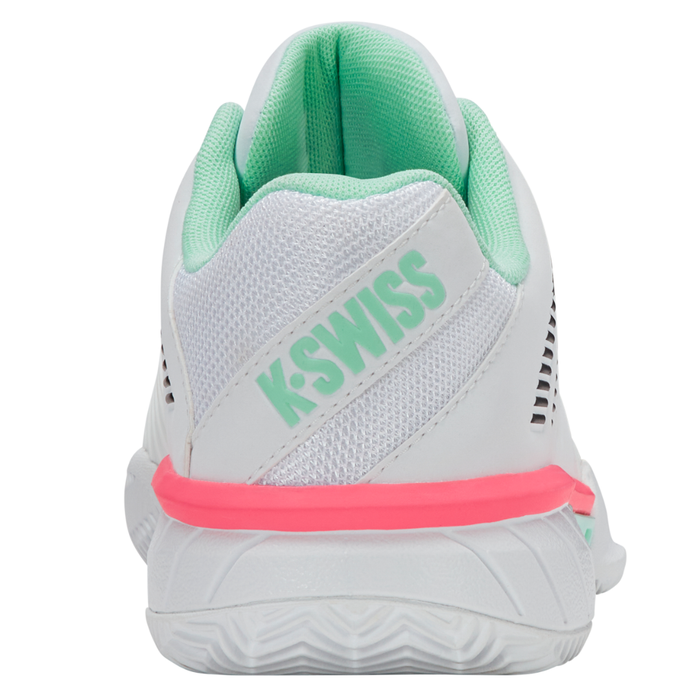 K Swiss Express Light 3 Herringbone Womens Tennis Shoes - White/Neon