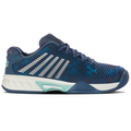 K Swiss Hypercourt Express 2 Indian Teal/Star White Junior Tennis Shoes