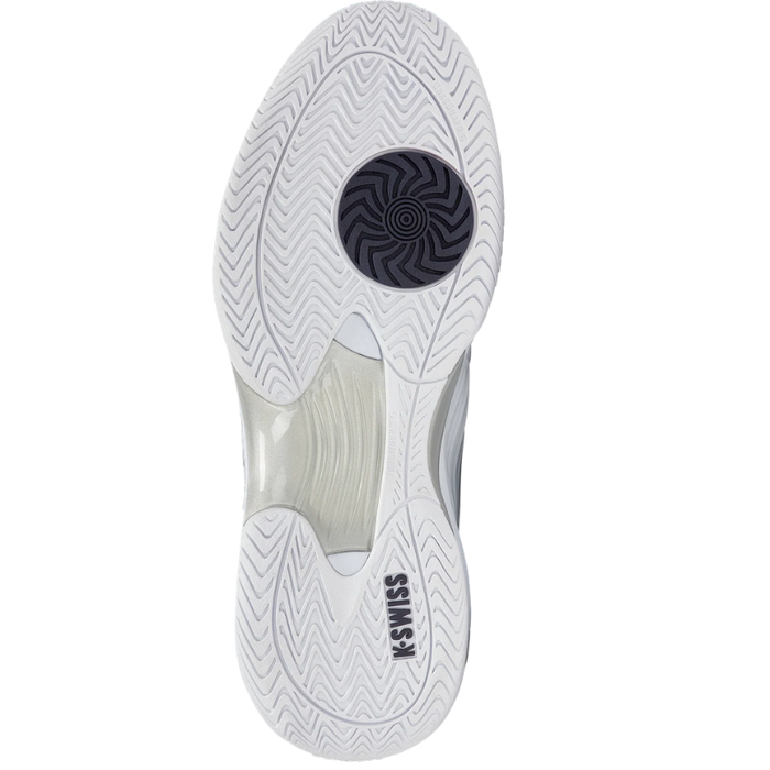 K Swiss Hypercourt Express 3 2E Wide All Court Mens Tennis Shoes - White/ Peacoat/Silver