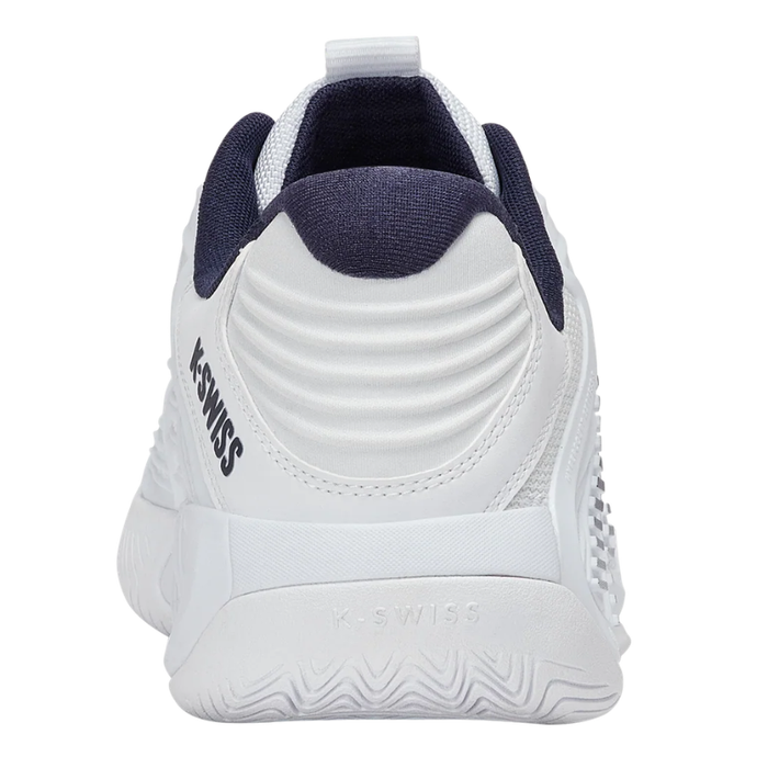 K Swiss Hypercourt Express 3 2E Wide All Court Mens Tennis Shoes - White/ Peacoat/Silver