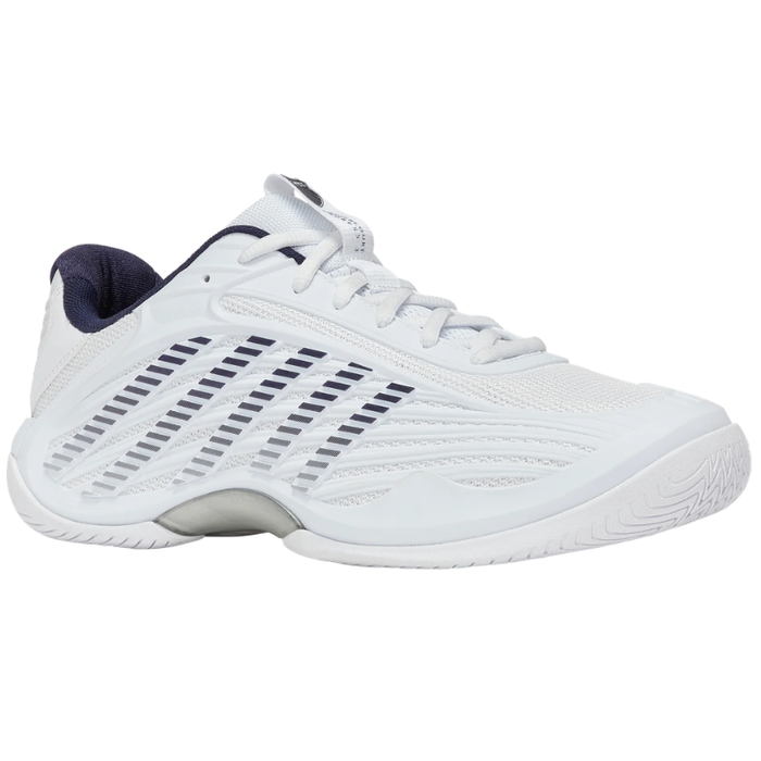 K Swiss Hypercourt Express 3 2E Wide All Court Mens Tennis Shoes - White/ Peacoat/Silver