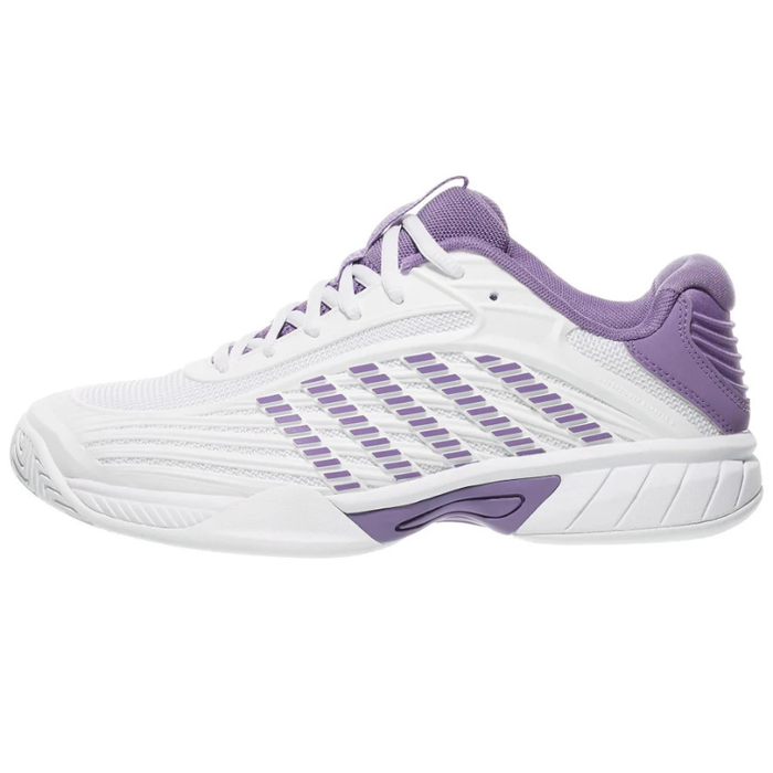 K Swiss Hypercourt Express 3 AC Junior Tennis Shoes - White/Lavander