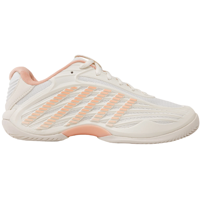 K Swiss Hypercourt Express 3 All Court Womens Tennis Shoes - Egret/Peach Parfait