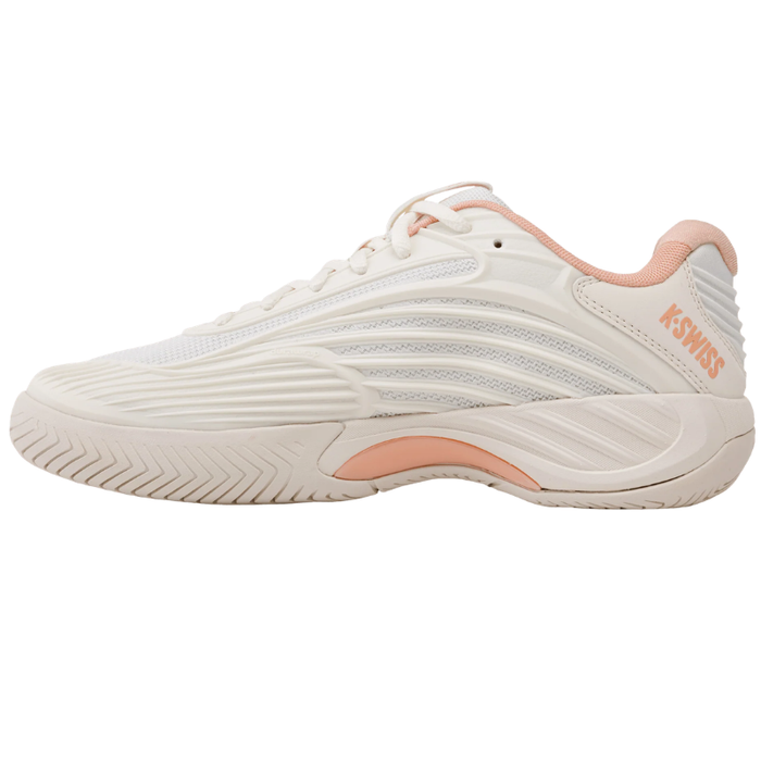 K Swiss Hypercourt Express 3 All Court Womens Tennis Shoes - Egret/Peach Parfait