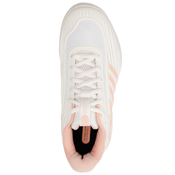 K Swiss Hypercourt Express 3 All Court Womens Tennis Shoes - Egret/Peach Parfait
