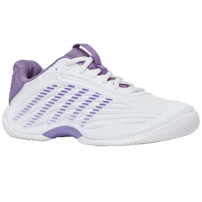 K Swiss Hypercourt Express 3 All Court Womens Tennis Shoes - White / Purple Haze / Lunar Rock