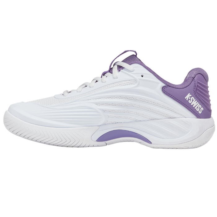 K Swiss Hypercourt Express 3 All Court Womens Tennis Shoes - White / Purple Haze / Lunar Rock