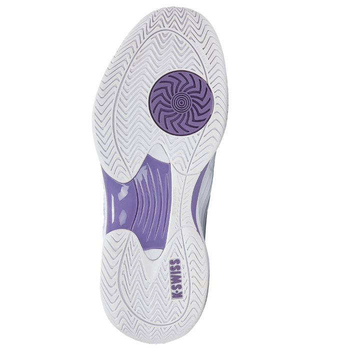 K Swiss Hypercourt Express 3 All Court Womens Tennis Shoes - White / Purple Haze / Lunar Rock