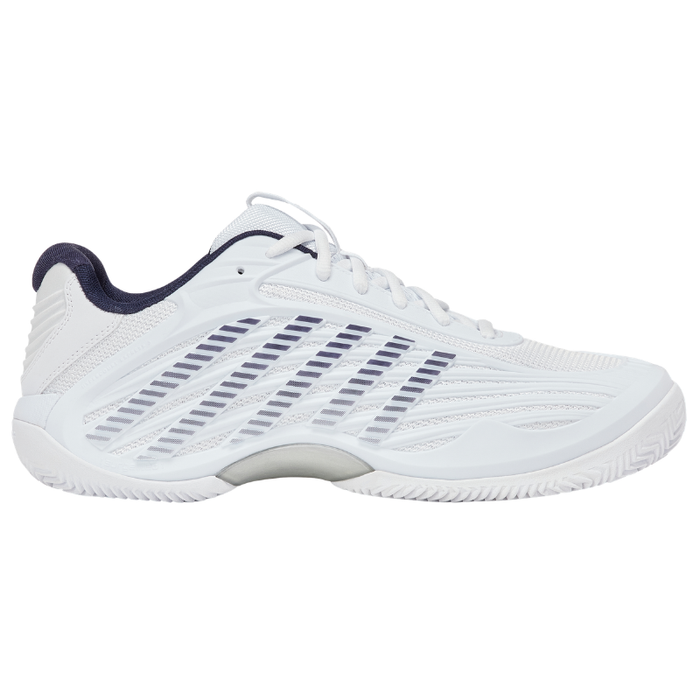 K Swiss Hypercourt Express 3 Clay Mens Tennis Shoes - White/Peacoat/Silver