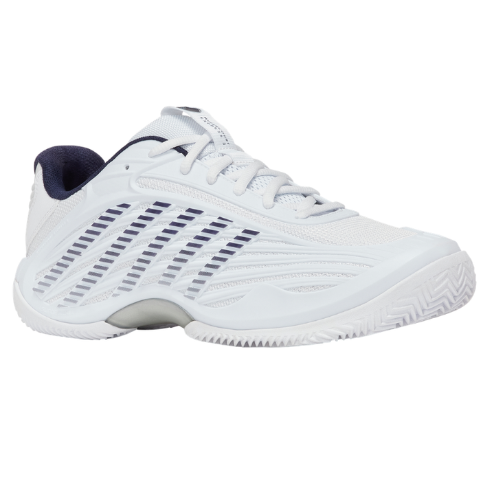 K Swiss Hypercourt Express 3 Clay Mens Tennis Shoes - White/Peacoat/Silver