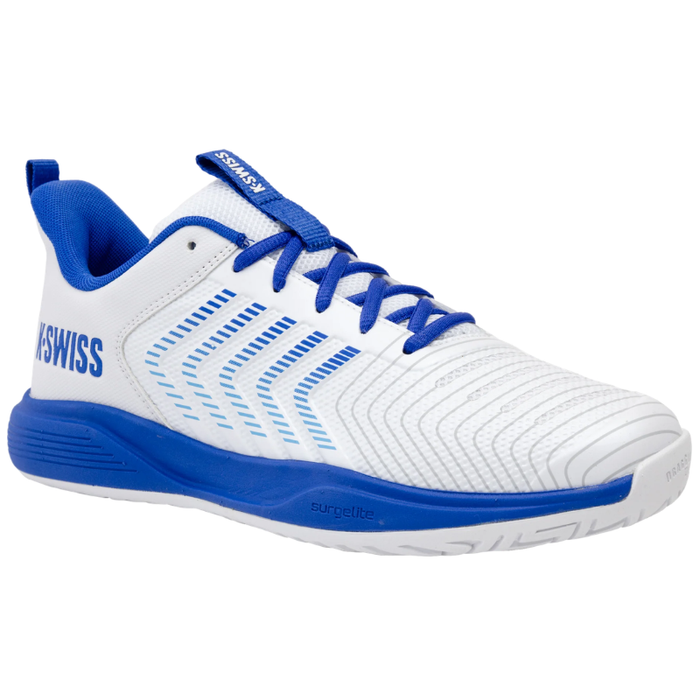 K Swiss Ultrashot Light All Court Mens Tennis Shoes - White/Dazzling Blue
