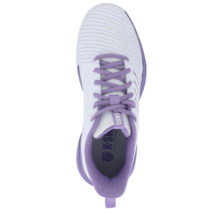 K Swiss Ultrashot Light All Court Womens Tennis Shoes - White/Purple Haze/Neon Lavender