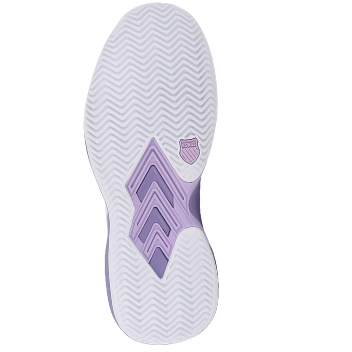K Swiss Ultrashot Light Clay Womens Tennis Shoes - White/Purple Haze/Neon Lavender