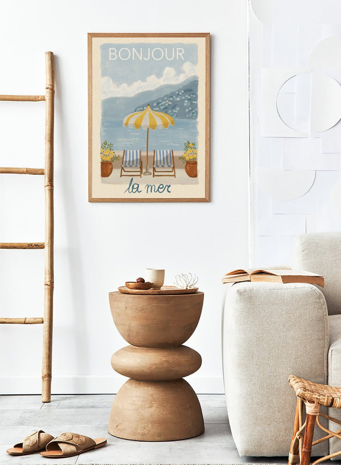 Katarzyna Gąsiorowska - Bonjour La Mer Retreat Art Print_Sugar & Canvas_Katarzyna Gąsiorowska