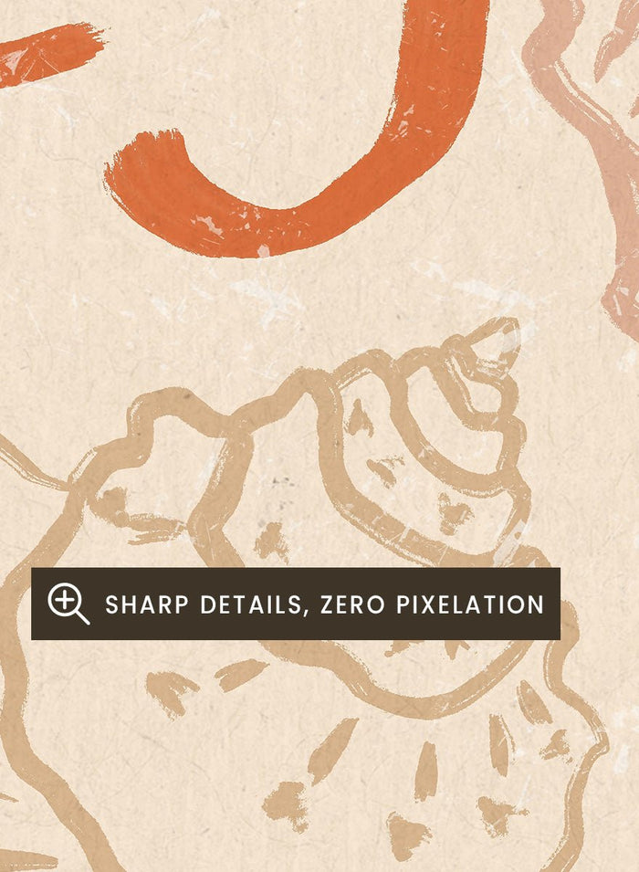 Katarzyna Gąsiorowska - Rustic French Seashells Art Print_Sugar & Canvas_Katarzyna Gąsiorowska