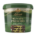 Lakeside Cocoa Kunafa Pistachio Filling 5 kg product packaging,
Lakeside Cocoa Kunafa Pistachio Filling used in Dubai-style chocolate bars, cakes, pastries, and desserts,
Premium Lakeside Cocoa roasted pistachio filling with crispy kunafa for professional bakery and confectionery applications.