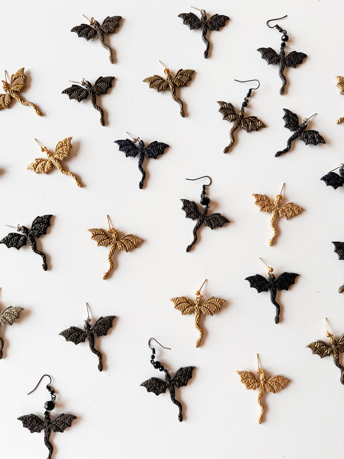 Large Dragon Earrings