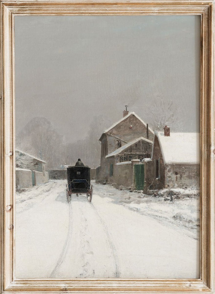 "L'Avenue de Neuilly on a Winter" Art Print_Sugar & Canvas_Luigi Loir