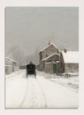 "L'Avenue de Neuilly on a Winter" Art Print_Sugar & Canvas_Luigi Loir