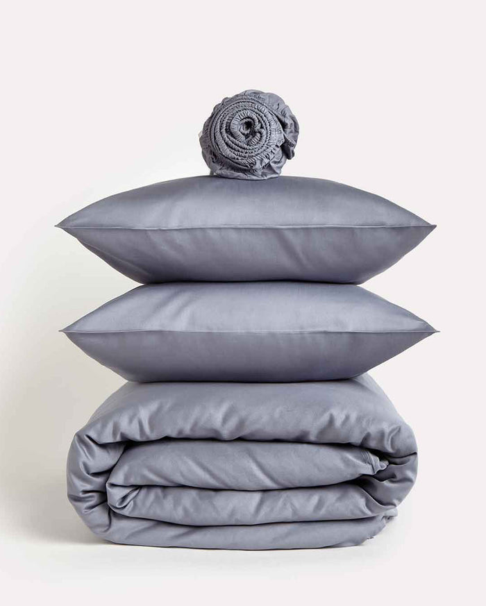 Lavish Sateen - Core Bedding Set - Dark Grey