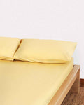 Lavish Sateen - Fitted Sheet Set - Gold - Ocoza
