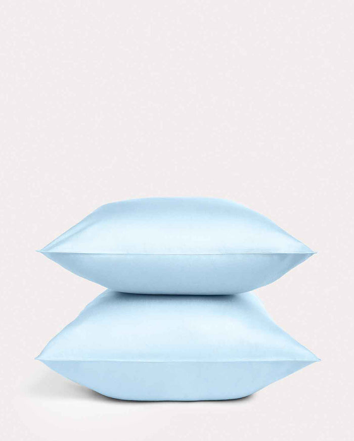Lavish Sateen Pillowcase 2pcs - Baby Blue