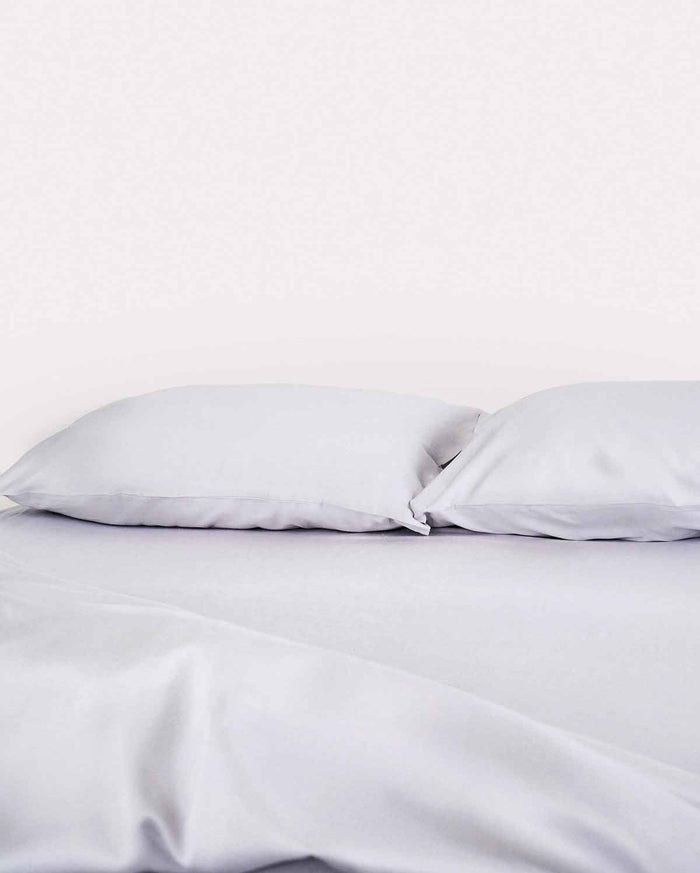 Lavish Sateen Pillowcase 2pcs - Grey