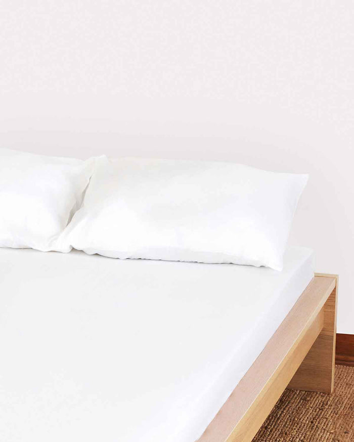 Lavish Sateen Pillowcase 2pcs - White