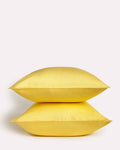 Lavish Sateen Pillowcase 2pcs - Yellow
