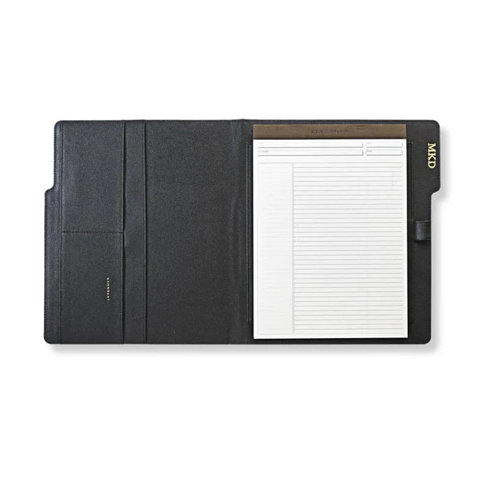 Levenger Wall Street Brown Leather Padfolio - Personalized Logo or Text