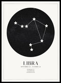 Libra Zodiac Art Print (Light/Dark)_Sugar & Canvas