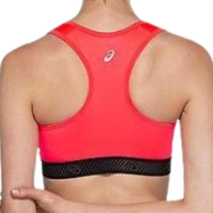 Asics Logo Women Tennis Sports Bra - Diva Pink