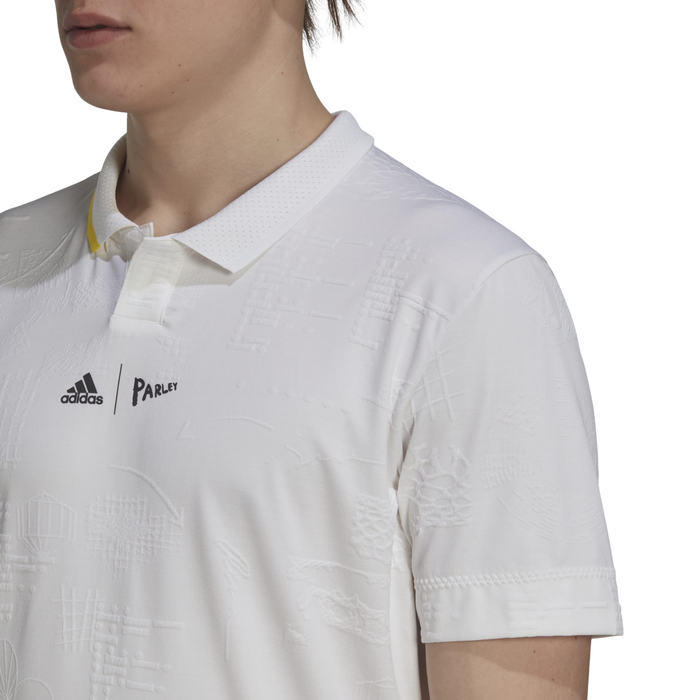 Adidas London Free Lift Tennis Polo Shirt - White