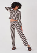 Long Sleeve Striped Pajamas Set