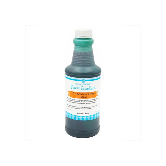 LorAnn Chocolate Chip Mint Flavor Fountain ice cream flavoring 1 quart bottle