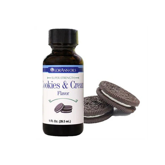 LorAnn Cookies & Cream Super Strength Flavor 1 oz water-soluble bottle